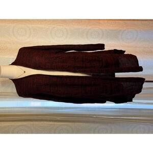 Torrid Burgundy Long Open Cardigan Sweater Size 3